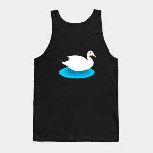 white swimming duck Tank Top